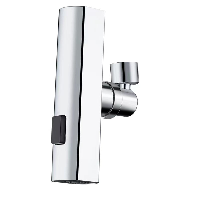 360 Degree Rotating Faucet Extender, Chrome Plated, 3 Function Water Tap Extension with Anti-Splash Design for Kitchen Sink