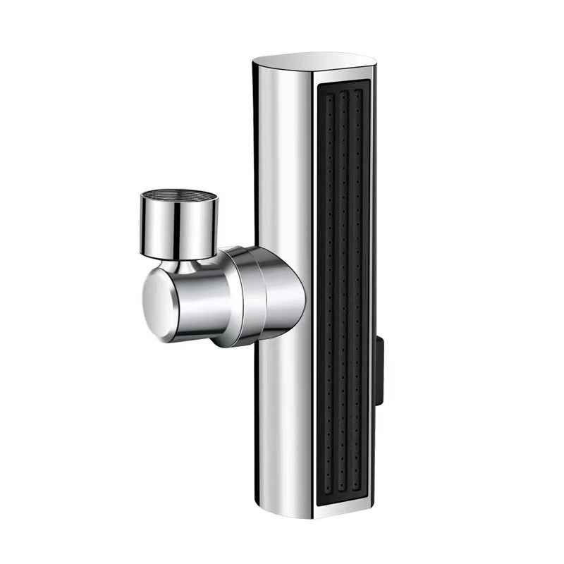 360 Degree Rotating Faucet Extender, Chrome Plated, 3 Function Water Tap Extension with Anti-Splash Design for Kitchen Sink