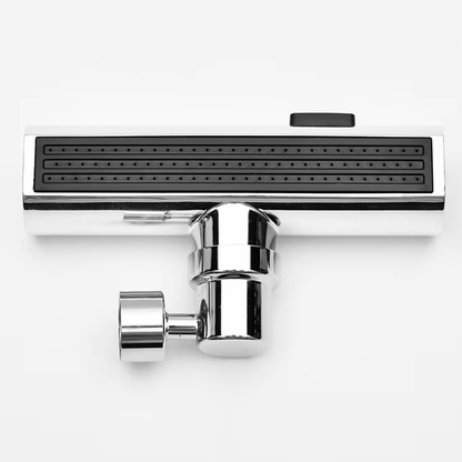360 Degree Rotating Faucet Extender, Chrome Plated, 3 Function Water Tap Extension with Anti-Splash Design for Kitchen Sink