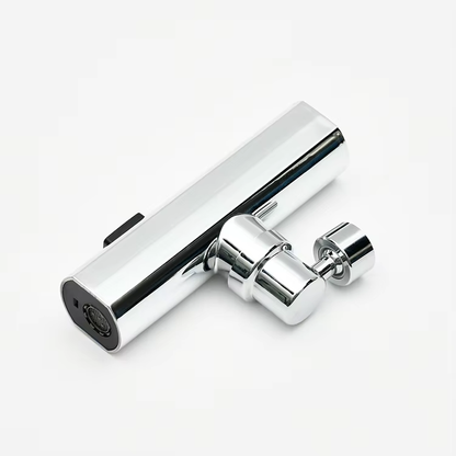 360 Degree Rotating Faucet Extender, Chrome Plated, 3 Function Water Tap Extension with Anti-Splash Design for Kitchen Sink