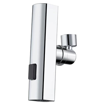 360 Degree Rotating Faucet Extender, Chrome Plated, 3 Function Water Tap Extension with Anti-Splash Design for Kitchen Sink